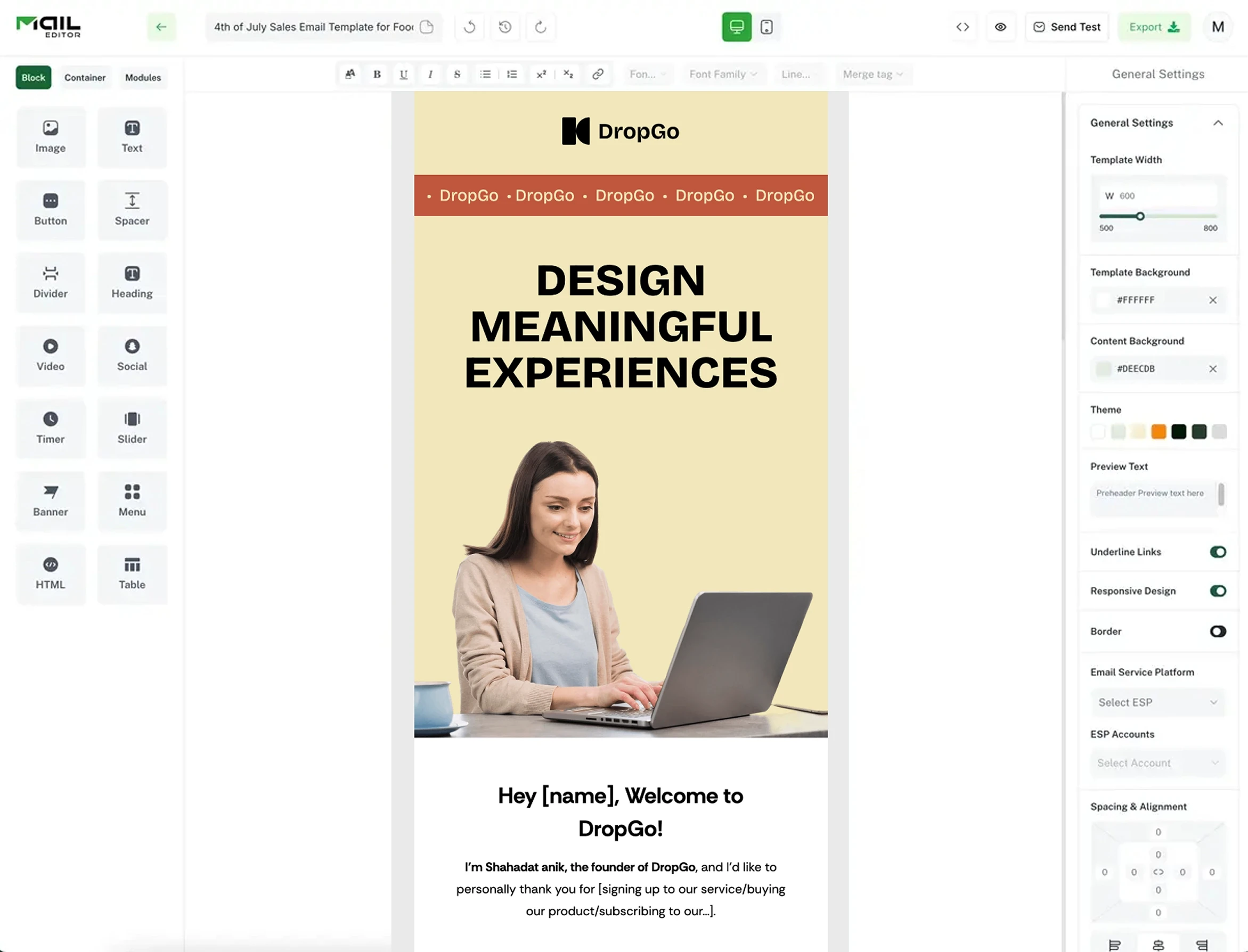 Edit Design Emails Faster