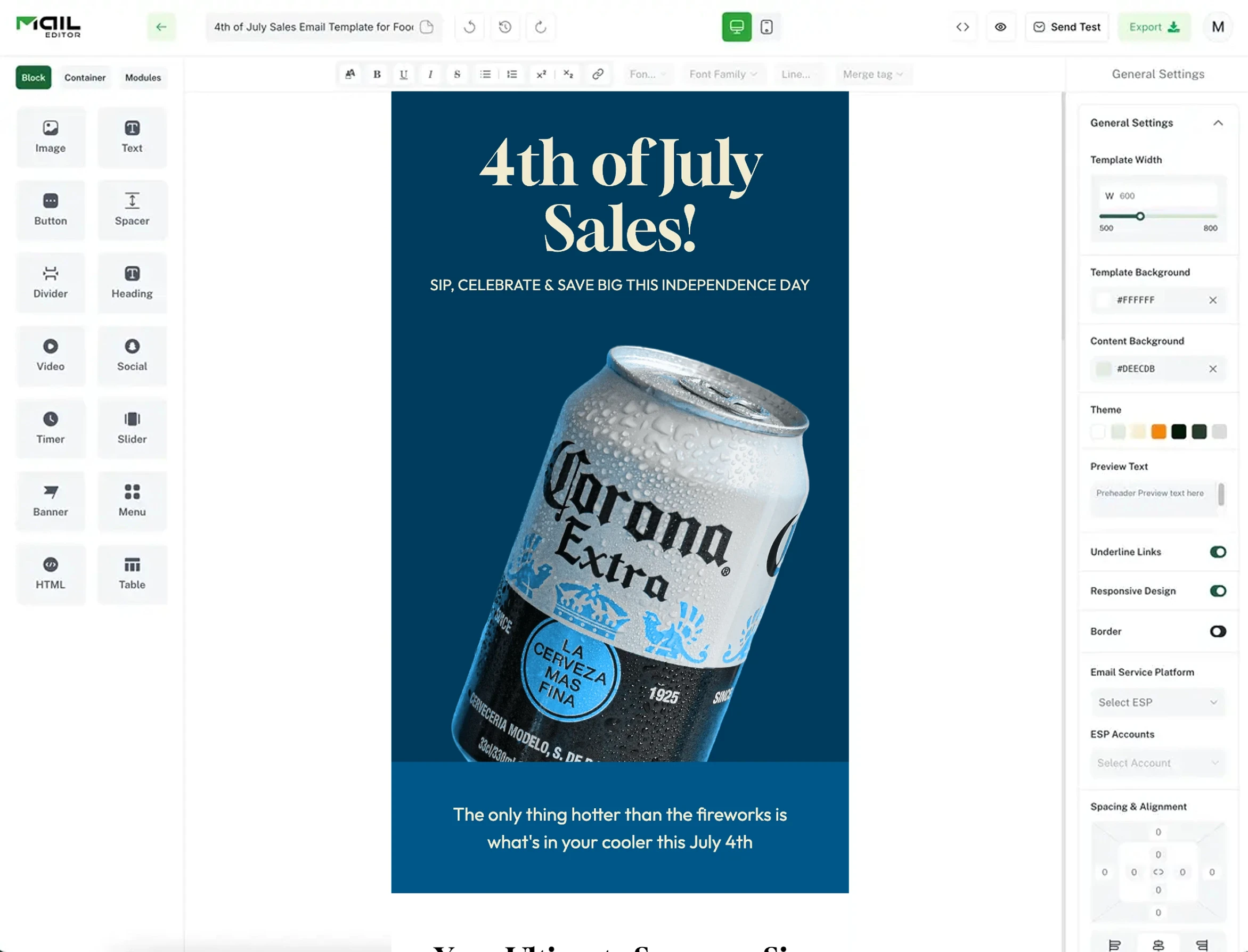 Edit Food Beverage Emails Faster