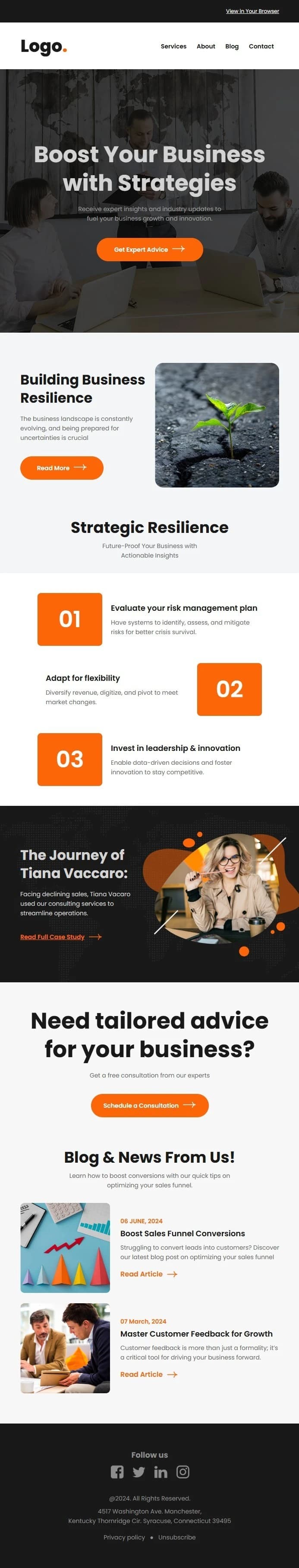 Business Newsletter Template