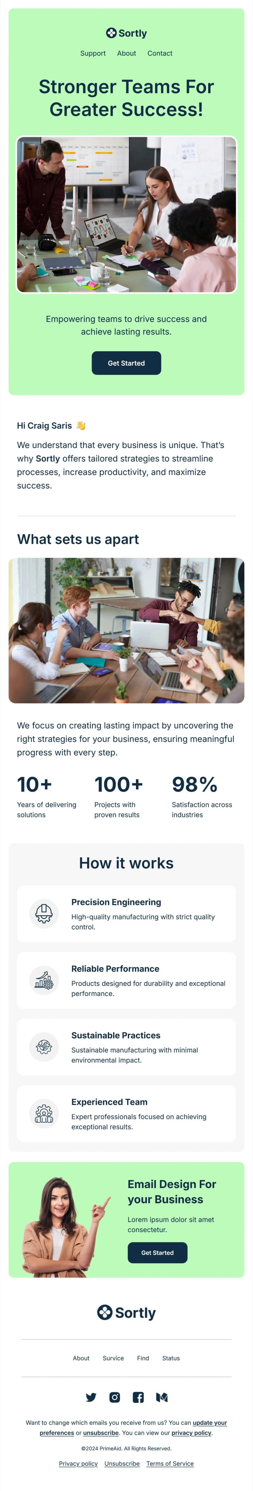 Business Growth Email Template