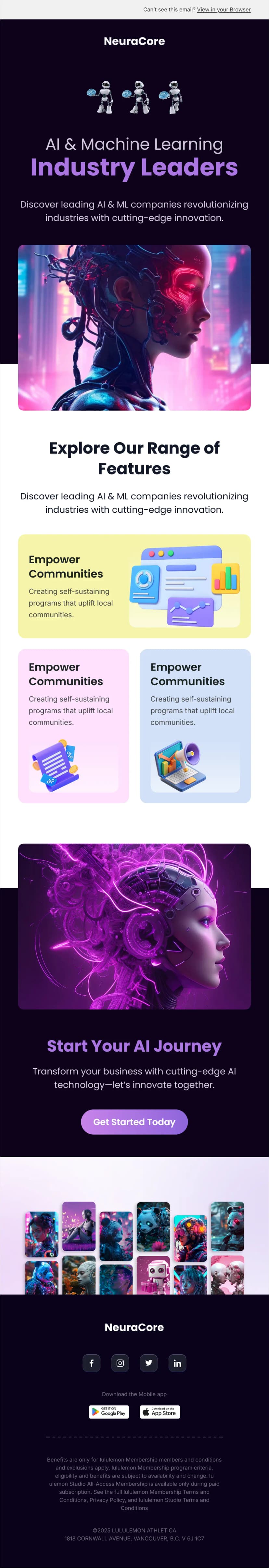 AI & Machine Learning Newsletter Template