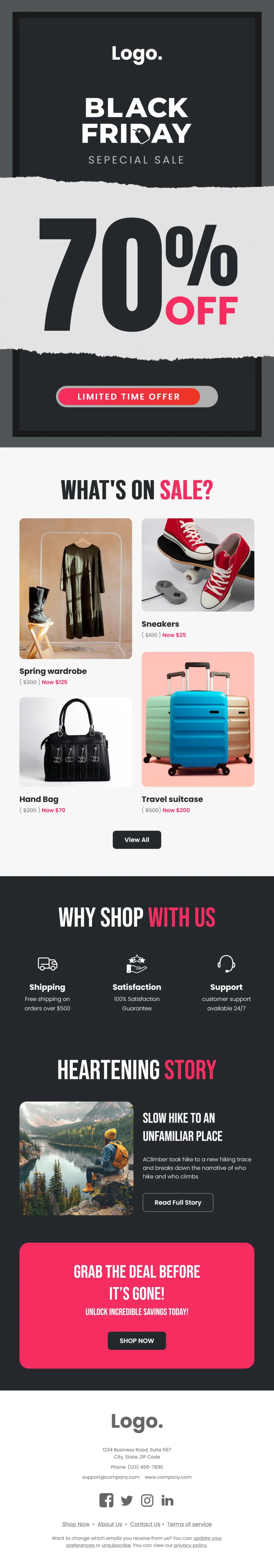 Black Friday Sale Newsletter Template