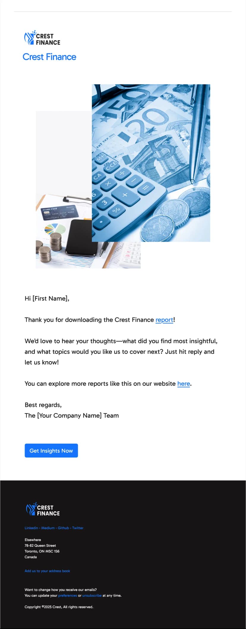 Financial Management Newsletter Template