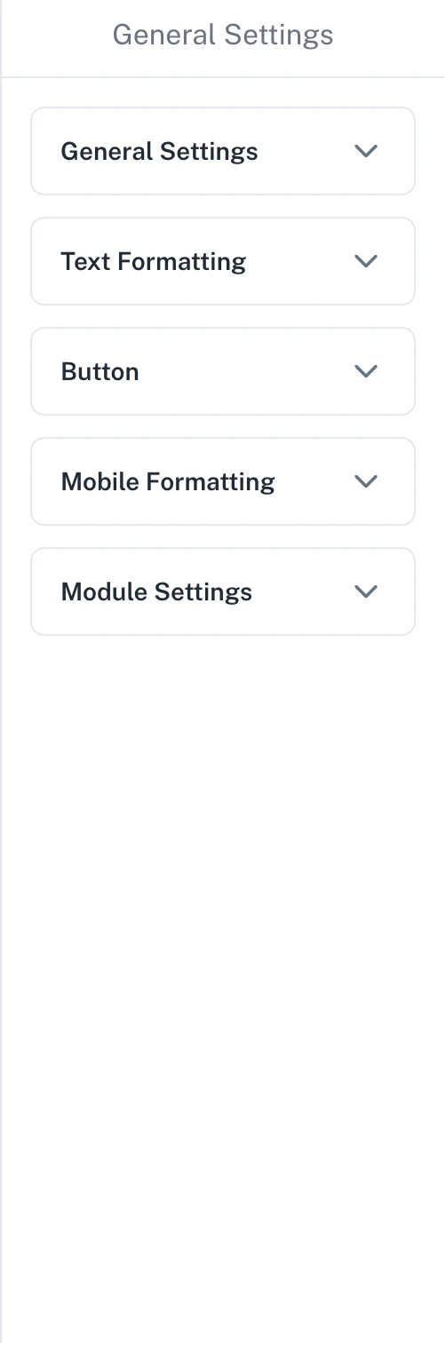 MailEditor settings panel